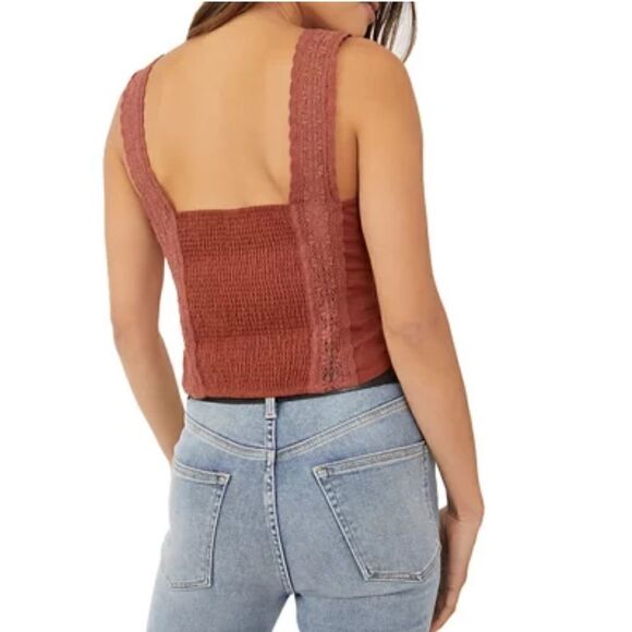 NWT FREE People lace tank top L  - Picture 2 of 10